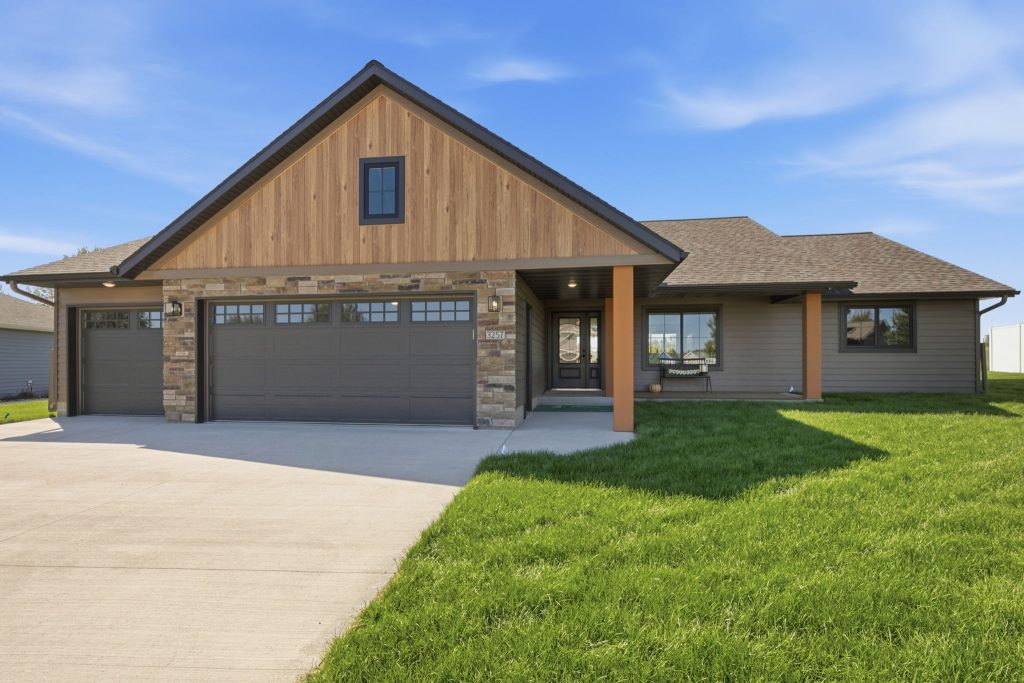 Exterior of custom home at 3257 Old Stone Way NE