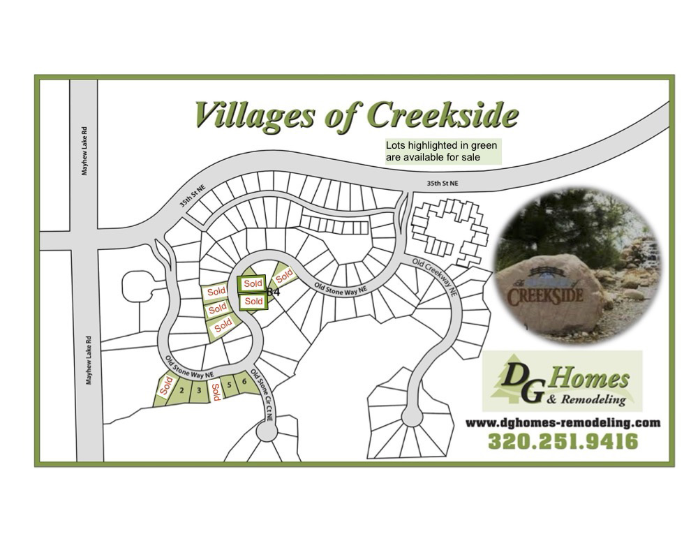 Available lots in St Cloud MN